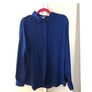Royal Blue Blouse